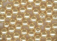 25 4mm Gold Swarovski Pearls